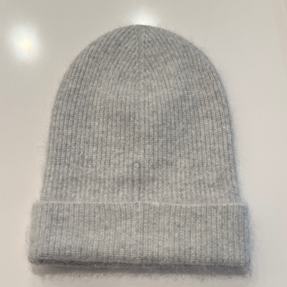 Cozy Gray Knit Beanie - Aritzia